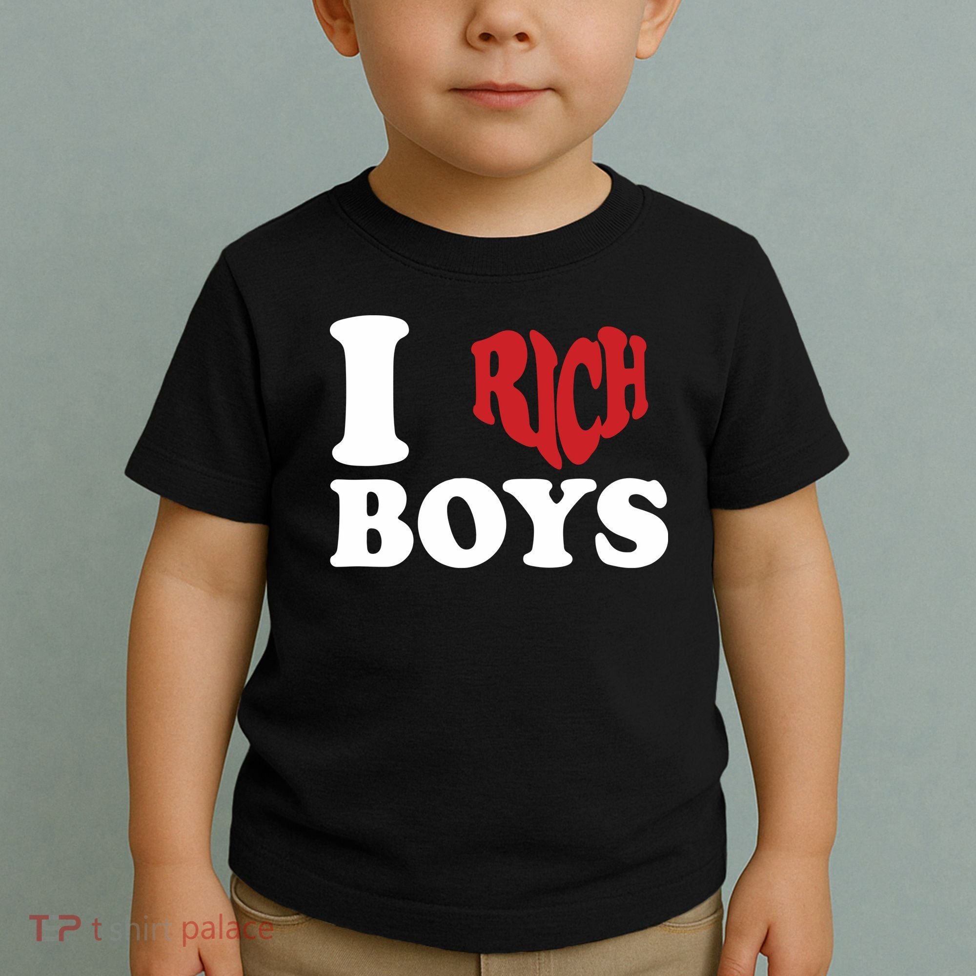 Qierraa I Love Rich Boy Toddler T-Shirt