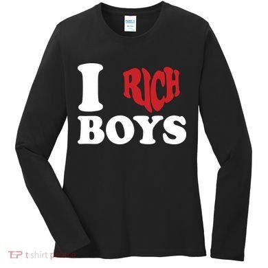 Qierraa I Love Rich Boy Women's Long Sleeve Shirt