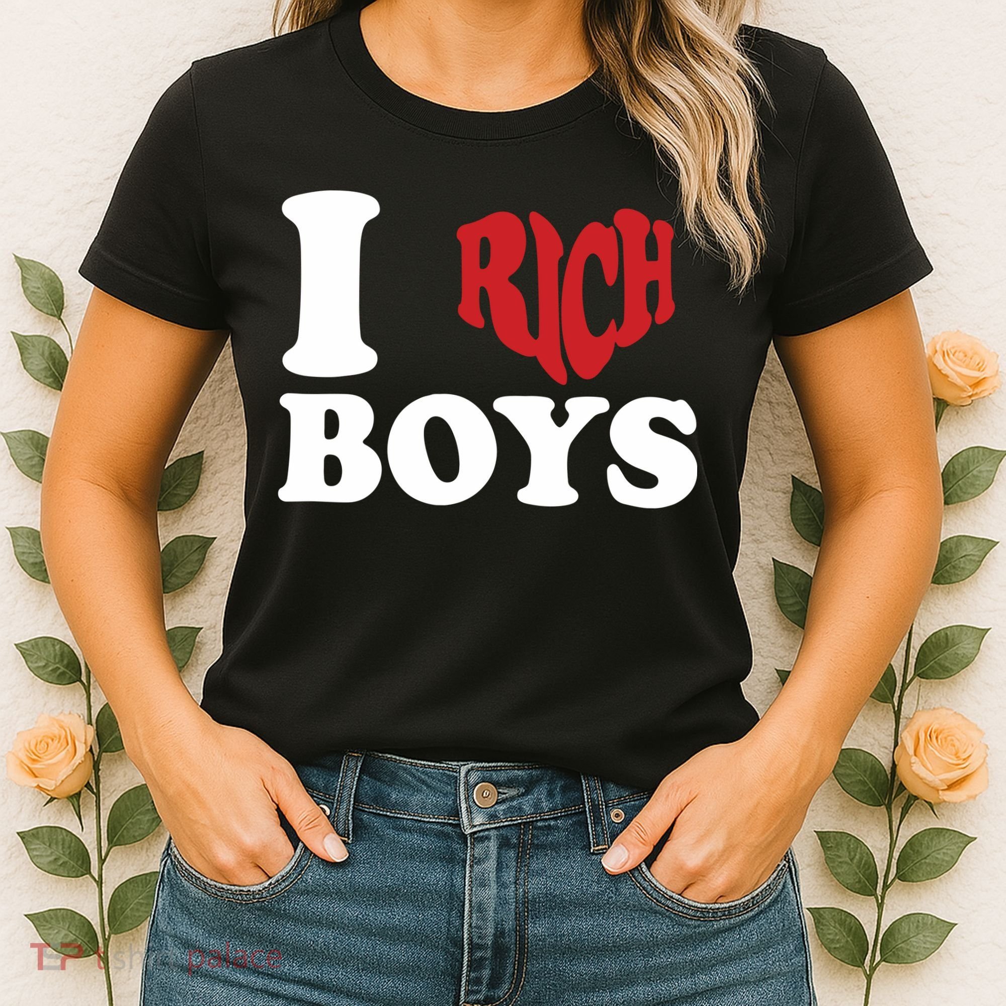 Qierraa I Love Rich Boy Women's T-Shirt