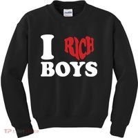 Qierraa I Love Rich Boy Kids Sweatshirt thumb 0