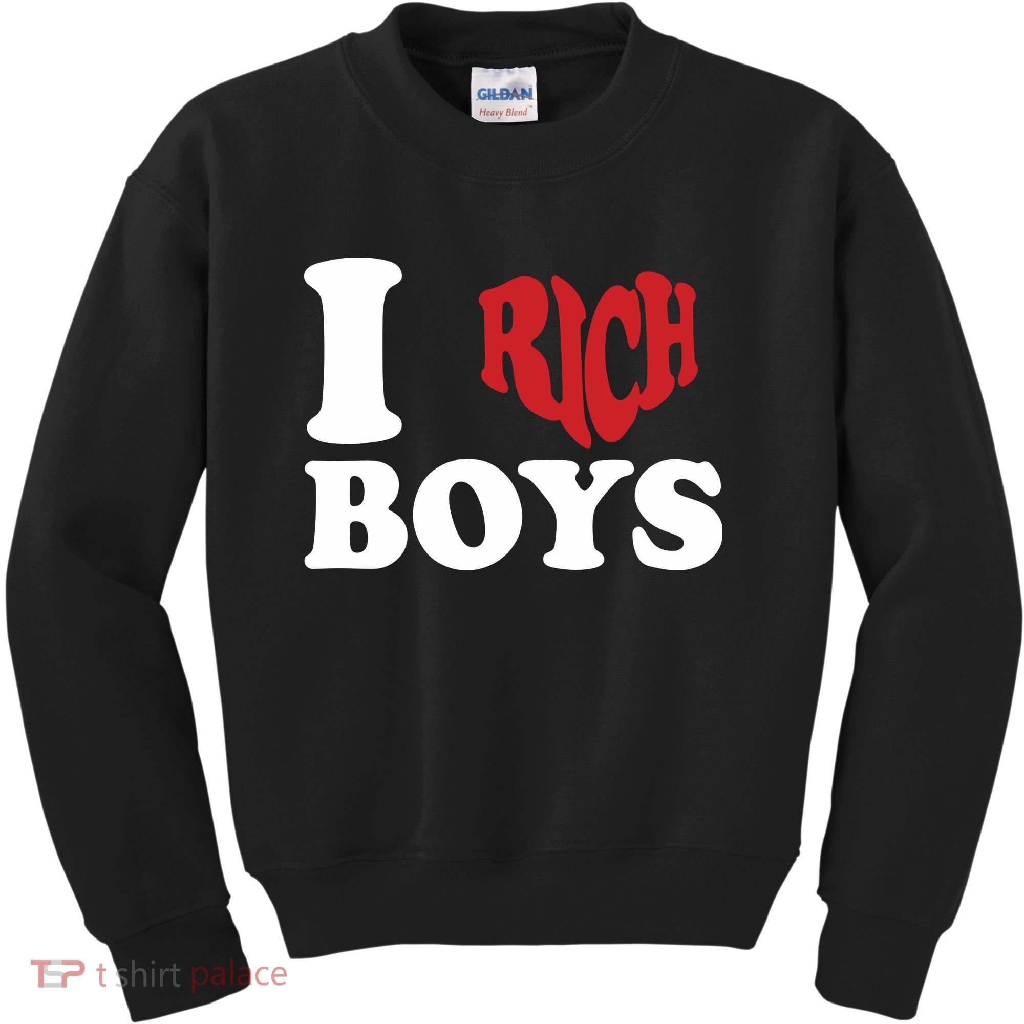 Qierraa I Love Rich Boy Kids Sweatshirt