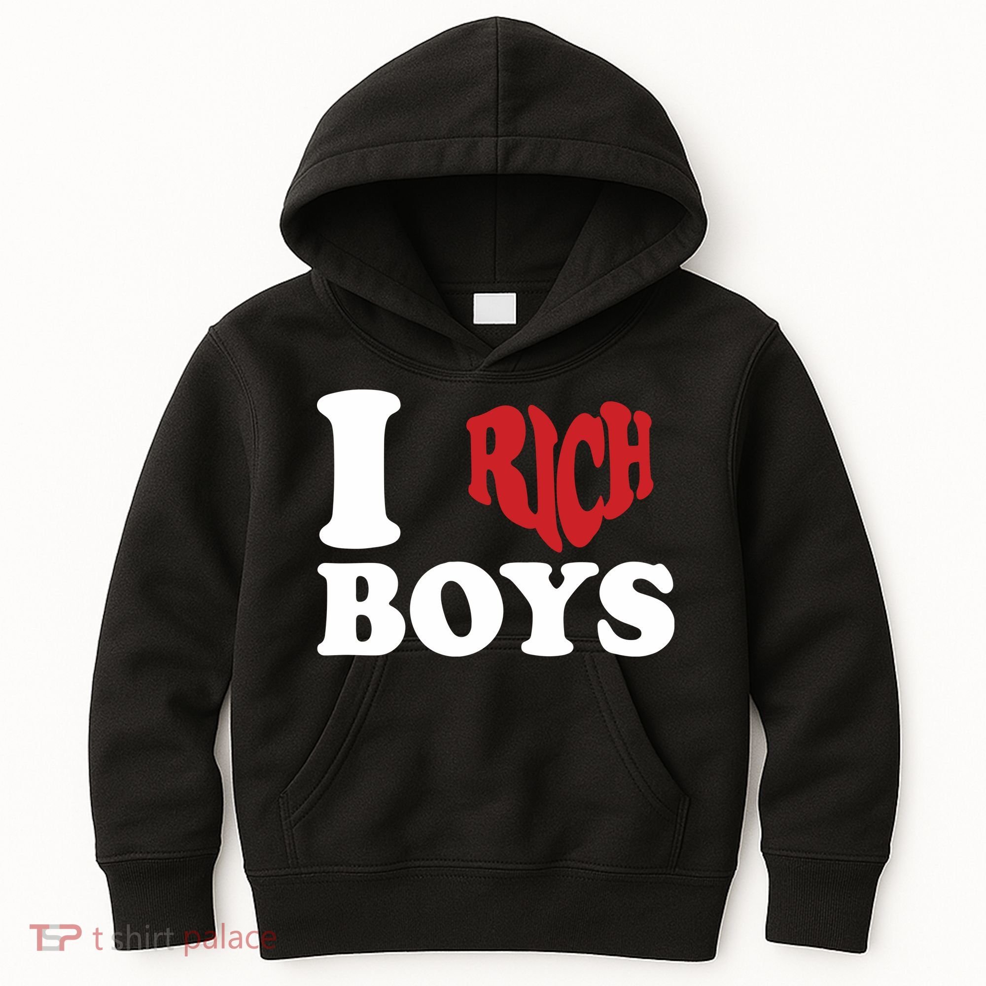 Qierraa I Love Rich Boy Kids Hoodie