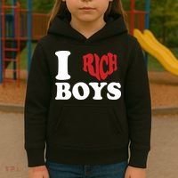 Qierraa I Love Rich Boy Kids Hoodie thumb 3