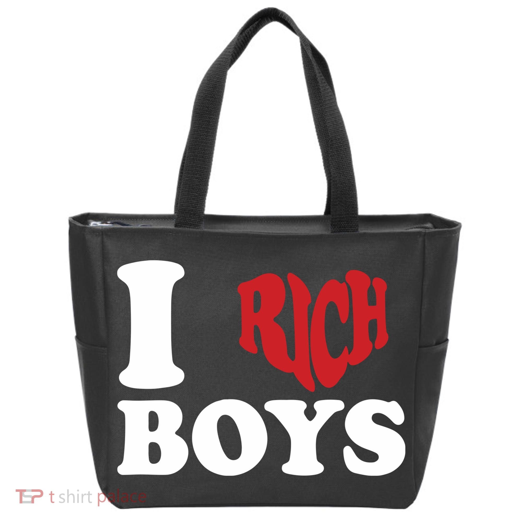 Qierraa I Love Rich Boy Tote Bag