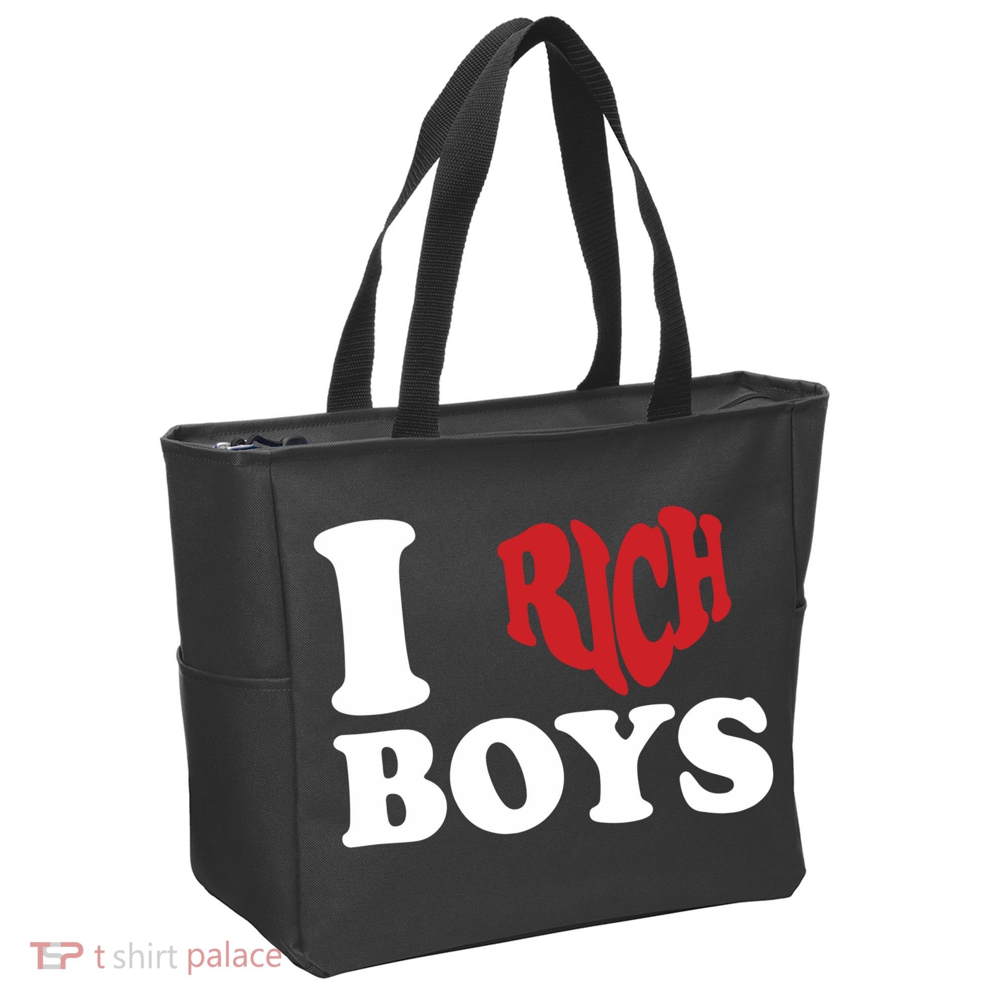Qierraa I Love Rich Boy Tote Bag