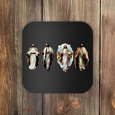 Quad Jesus Art Coaster