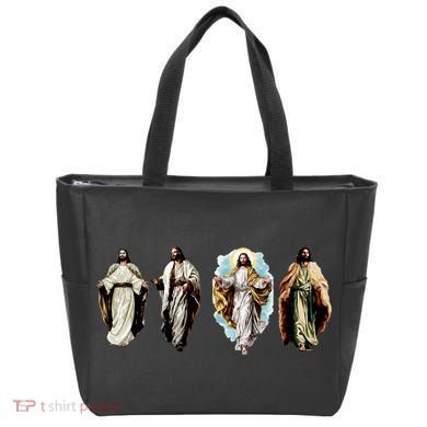 Quad Jesus Art Tote Bag