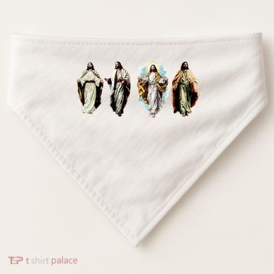 Quad Jesus Art USA-Made Doggie Bandana