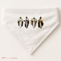 Quad Jesus Art USA-Made Doggie Bandana thumb 0