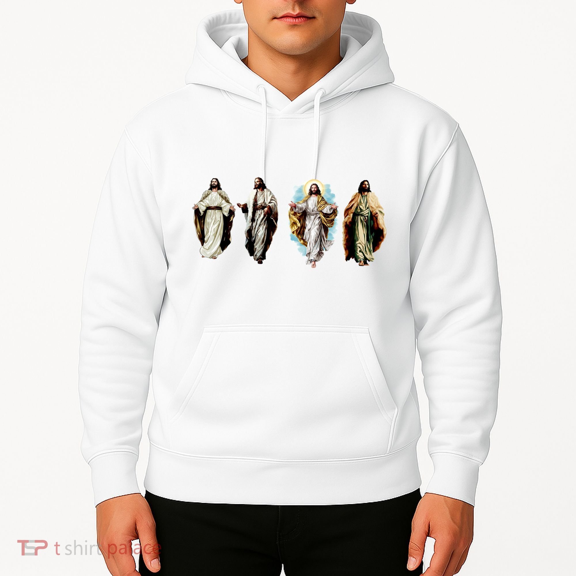 Quad Jesus Art Hoodie