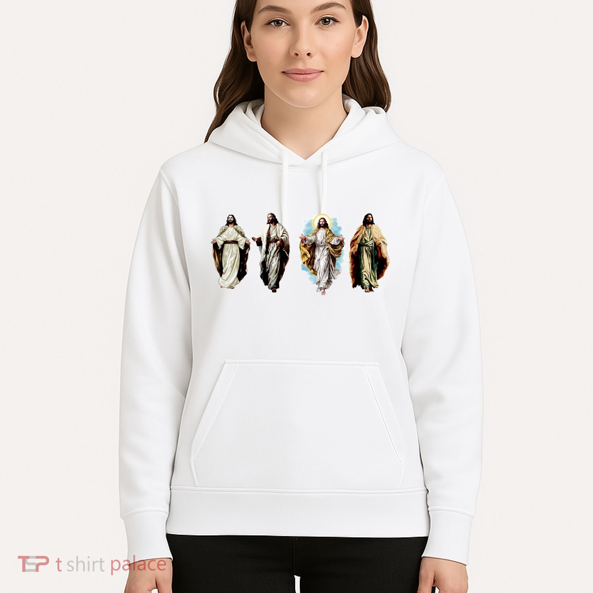 Quad Jesus Art Hoodie