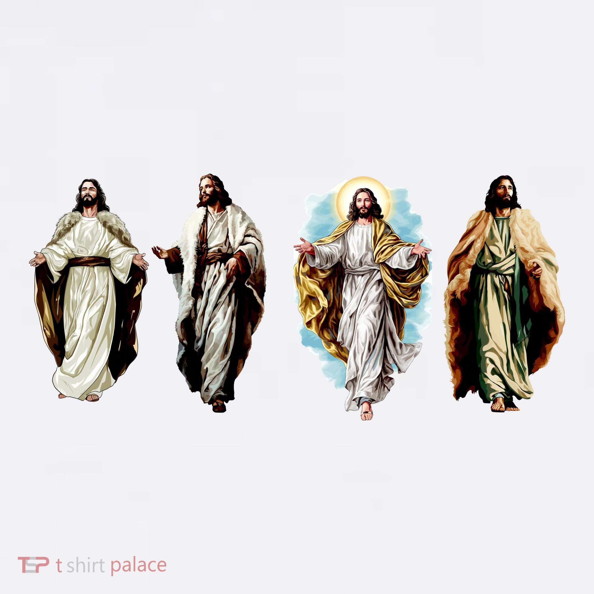 Quad Jesus Art Long Sleeve Shirt