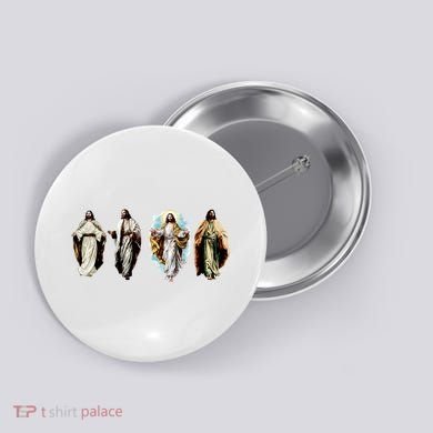 Quad Jesus Art Button