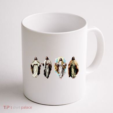 Quad Jesus Art Coffee Mug back