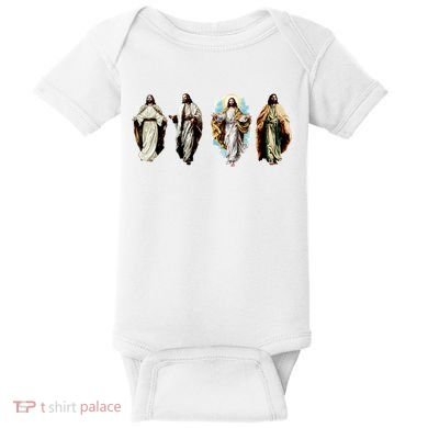 Quad Jesus Art Baby Bodysuit