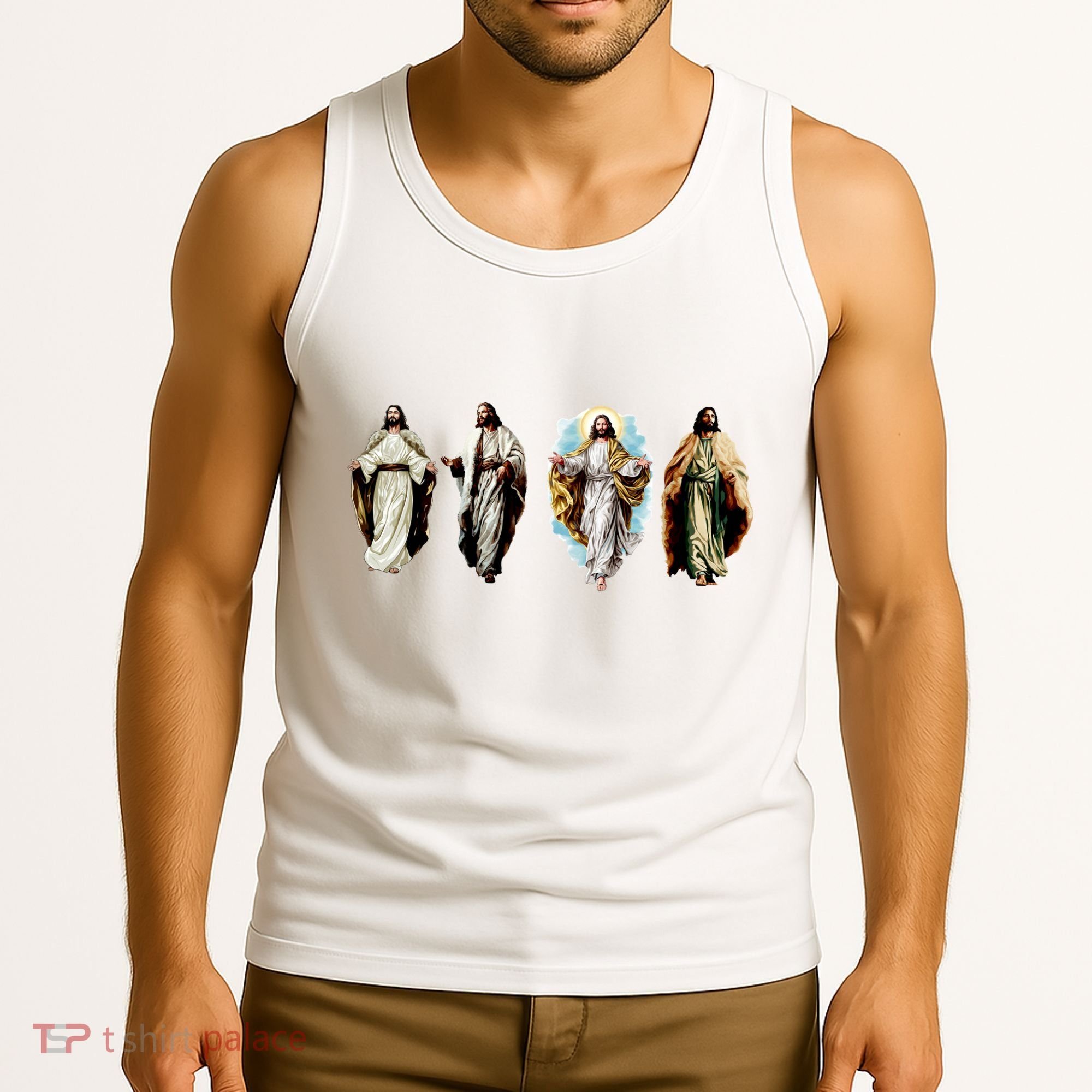 Quad Jesus Art Tank Top