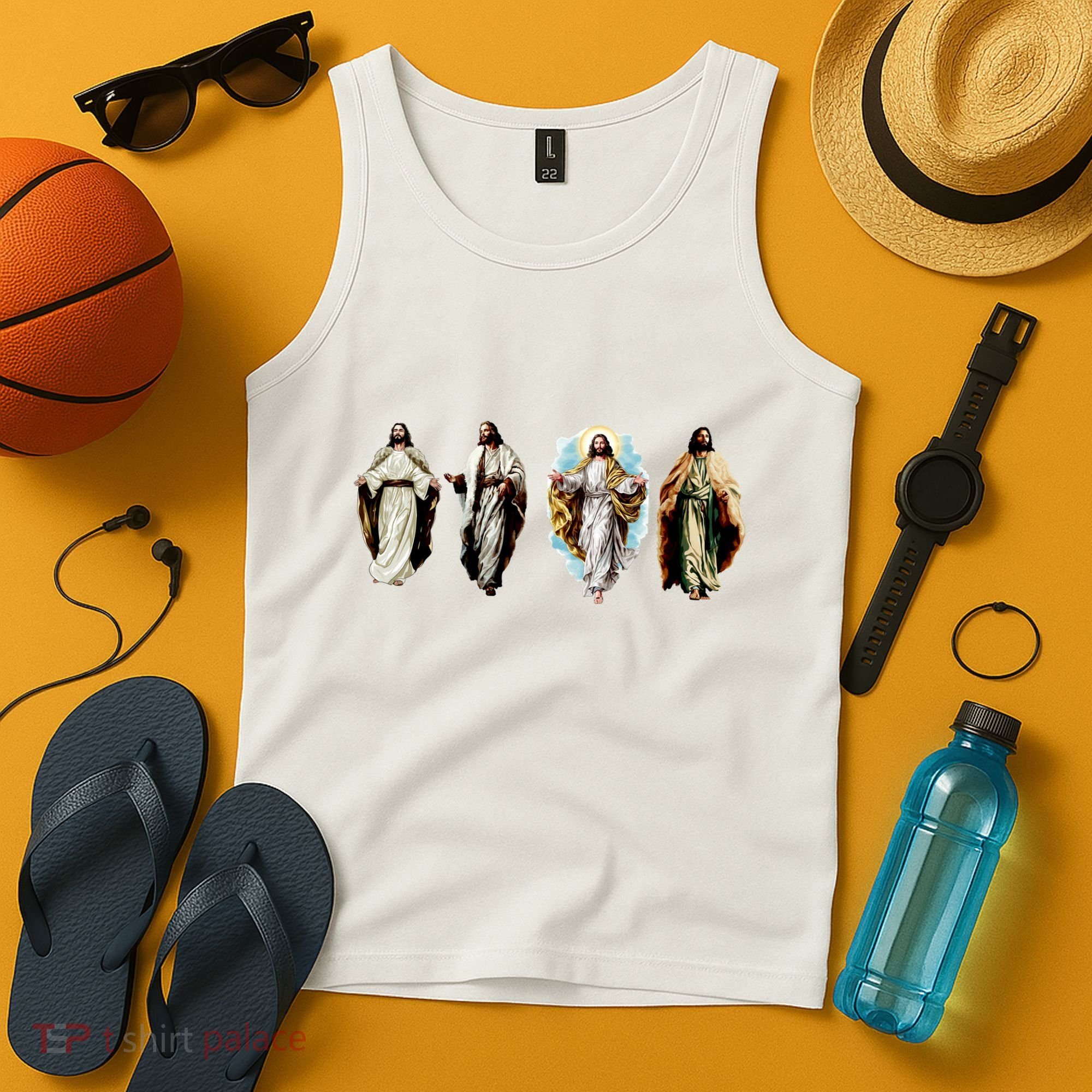Quad Jesus Art Tank Top