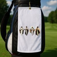 Quad Jesus Art Golf Towel thumb 2
