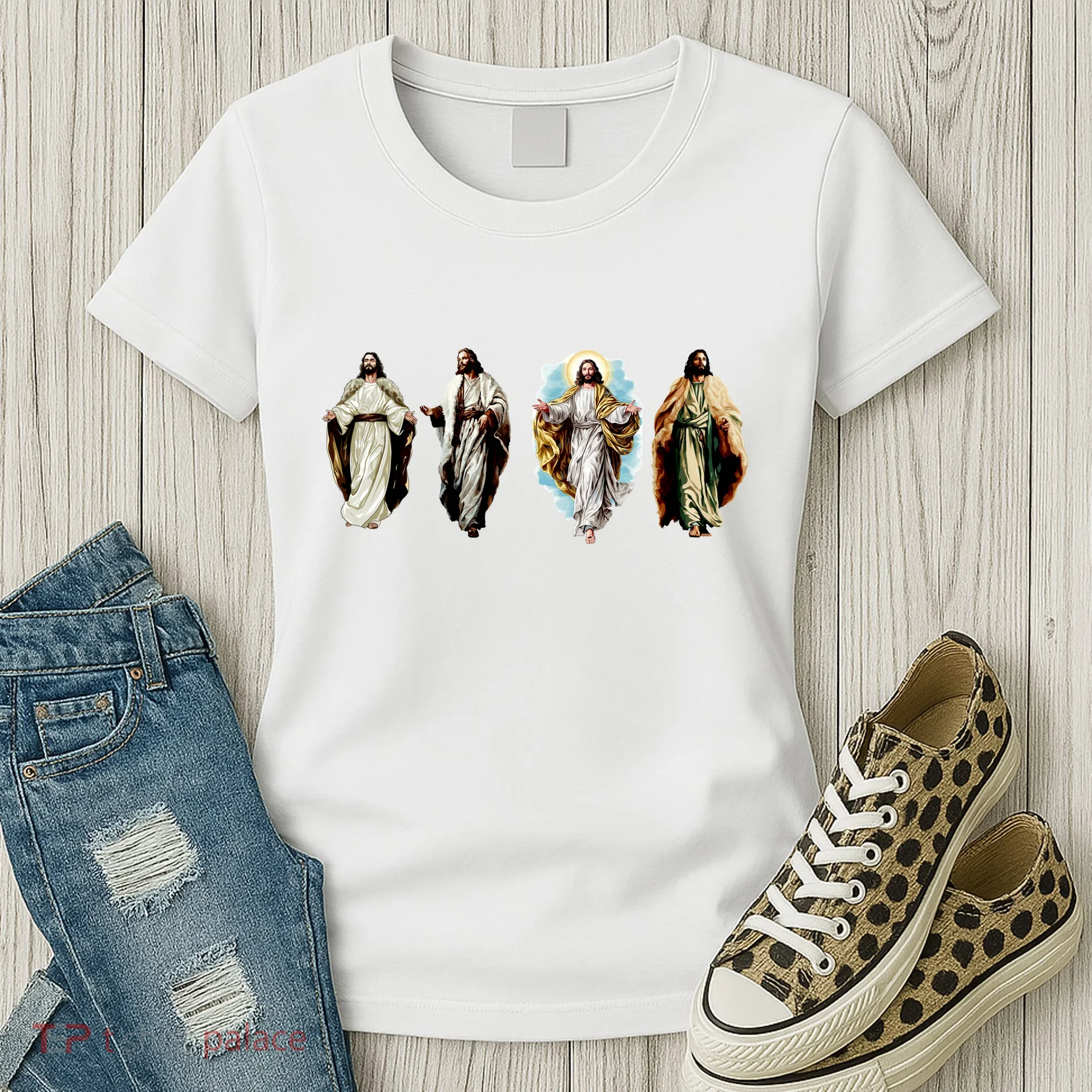 Quad Jesus Art Women's T-Shirt