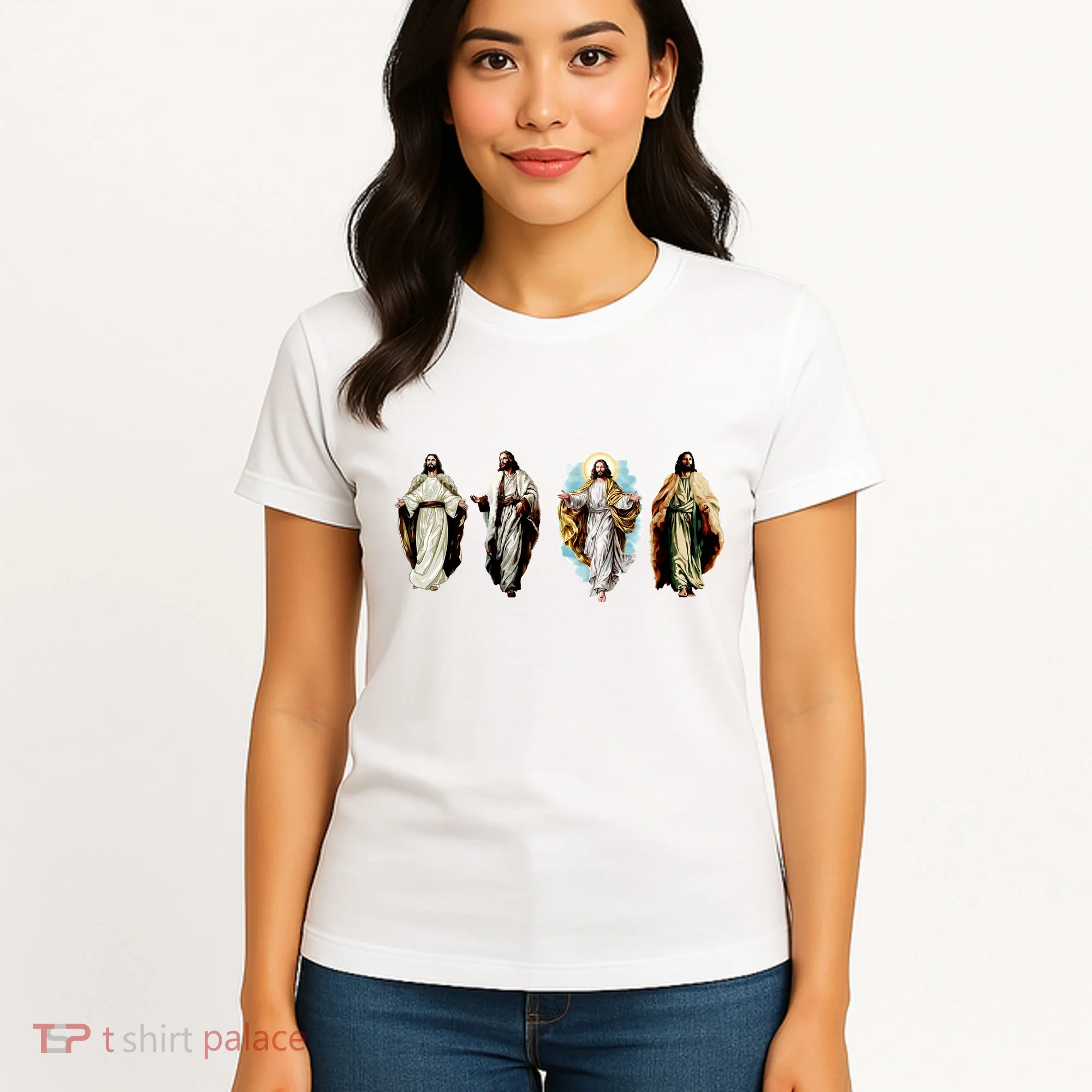 Quad Jesus Art Women's T-Shirt