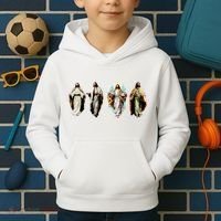 Quad Jesus Art Kids Hoodie thumb 2
