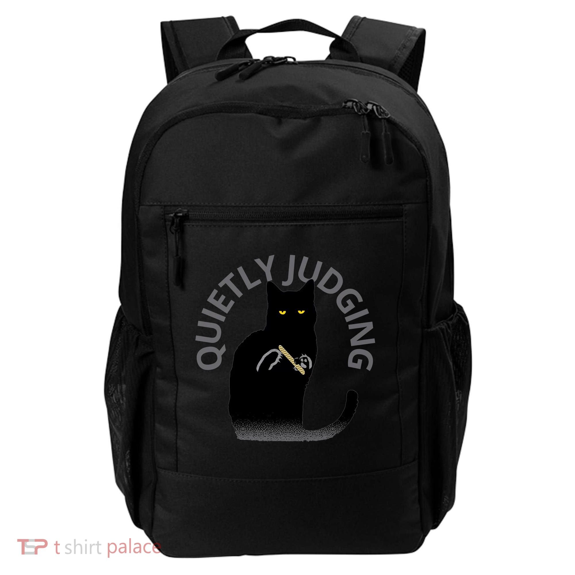 Quietly Judging Cat Funny Backpack