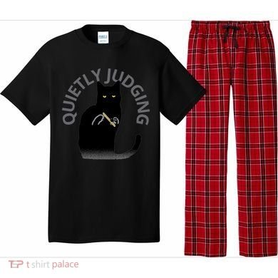 Quietly Judging Cat Funny Pajama Set