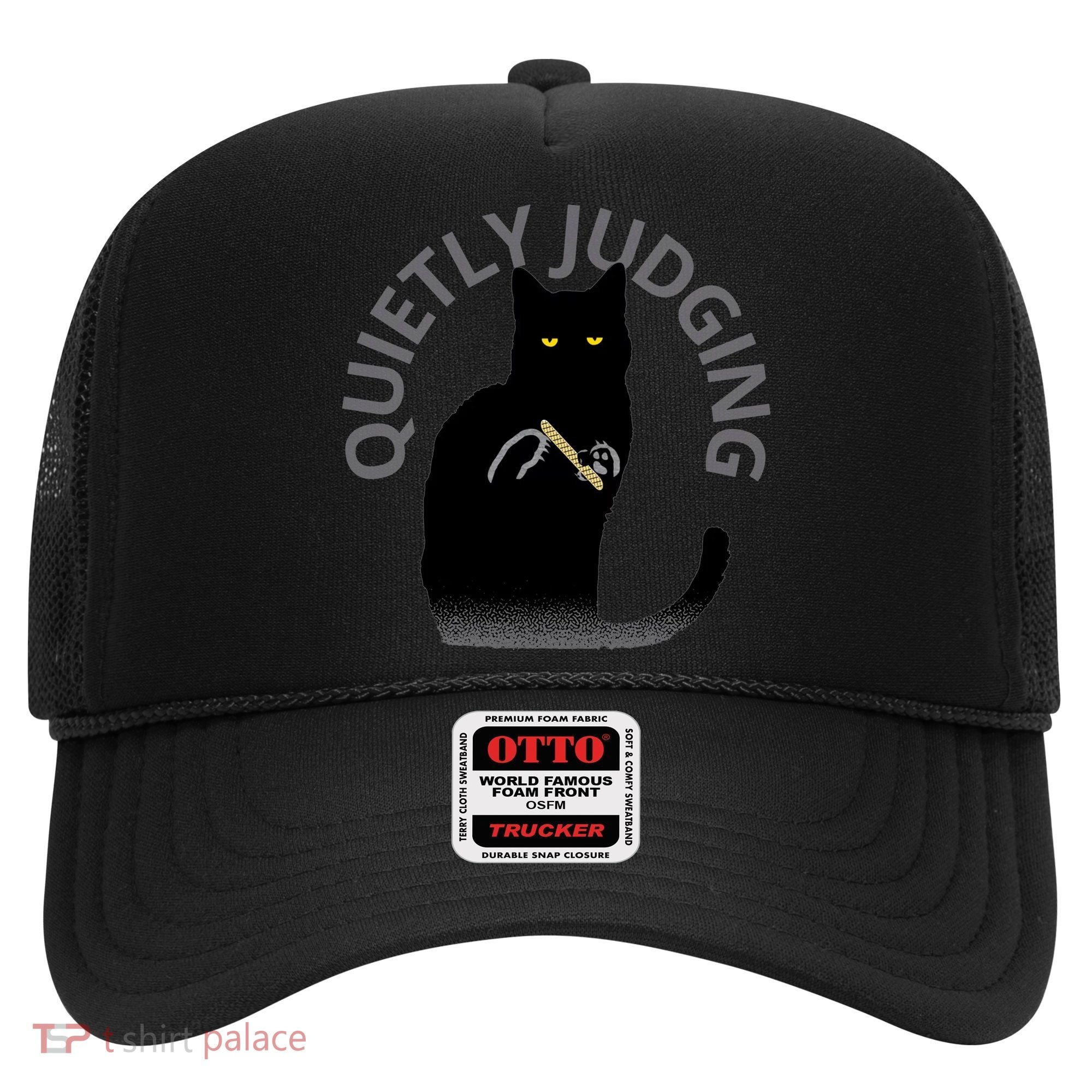Quietly Judging Cat Funny Hat