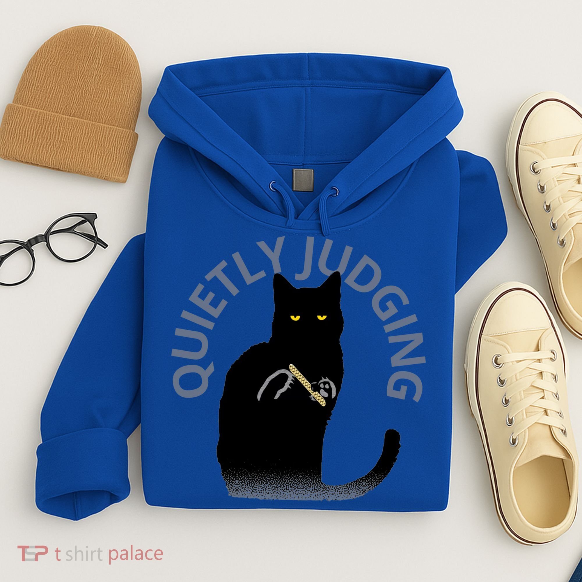 Quietly Judging Cat Funny Hoodie