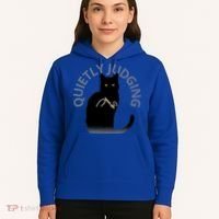 Quietly Judging Cat Funny Hoodie thumb 5