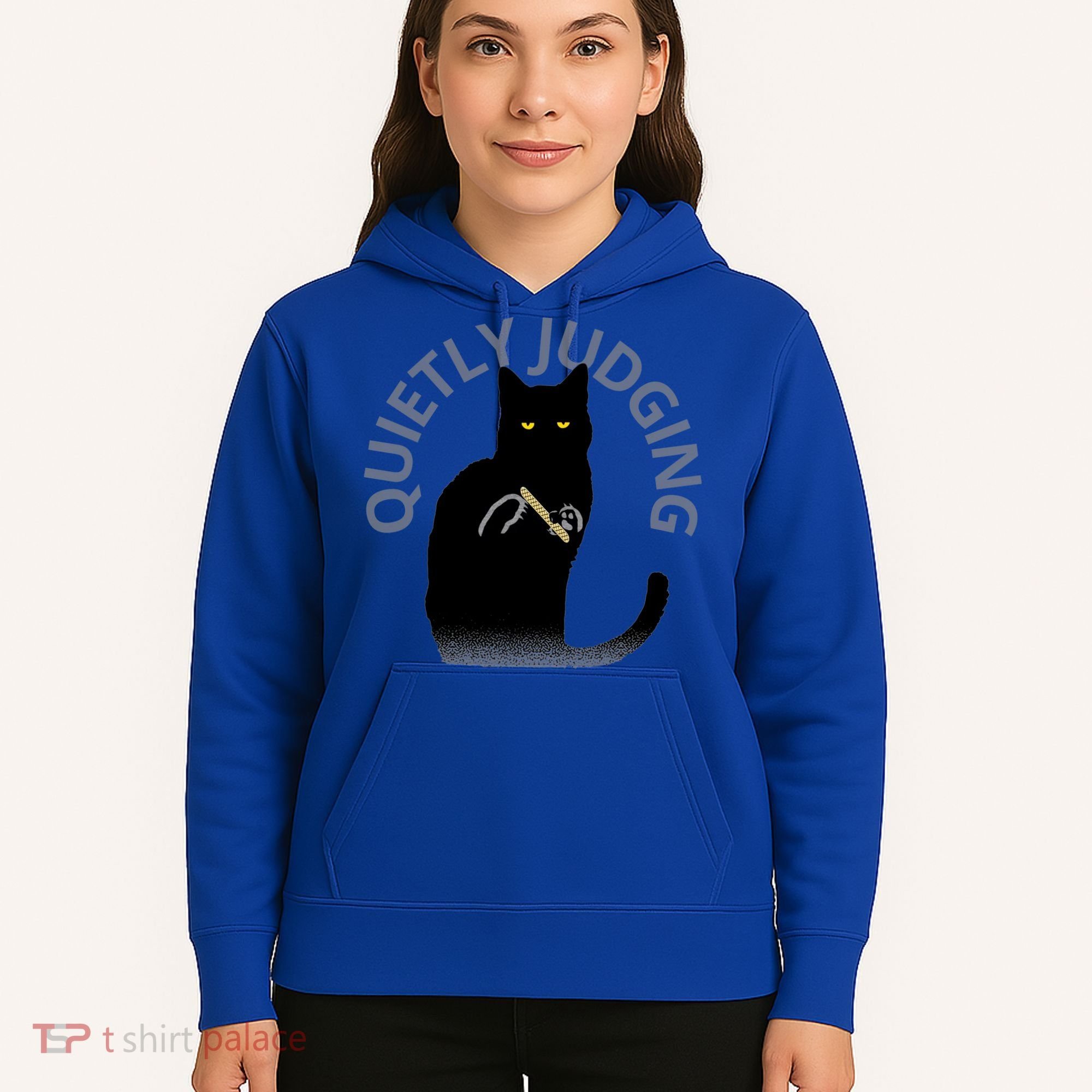 Quietly Judging Cat Funny Hoodie