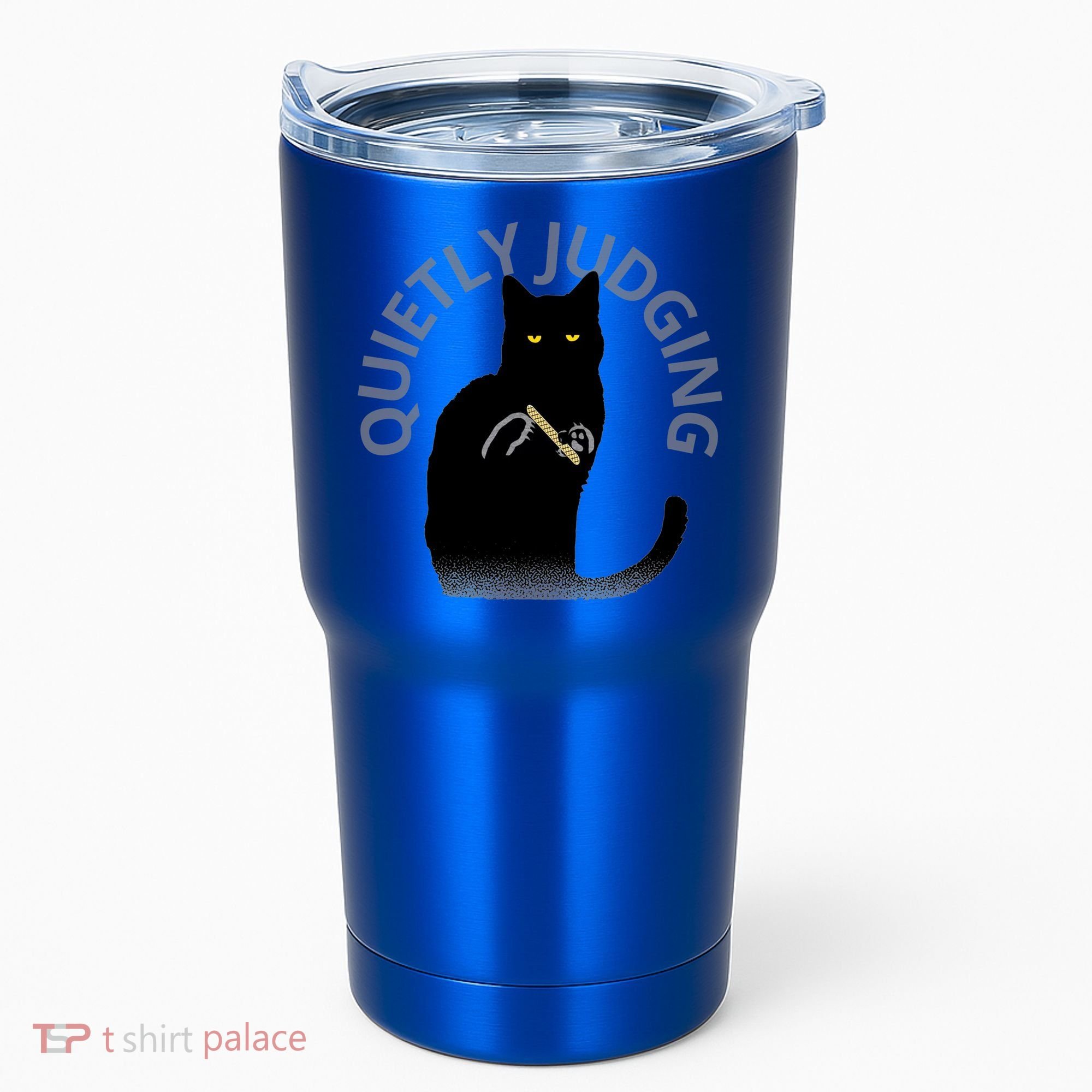 Quietly Judging Cat Funny Tumbler
