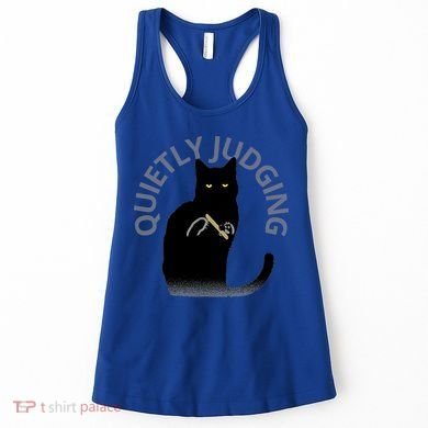 Quietly Judging Cat Funny Women's Tank Top