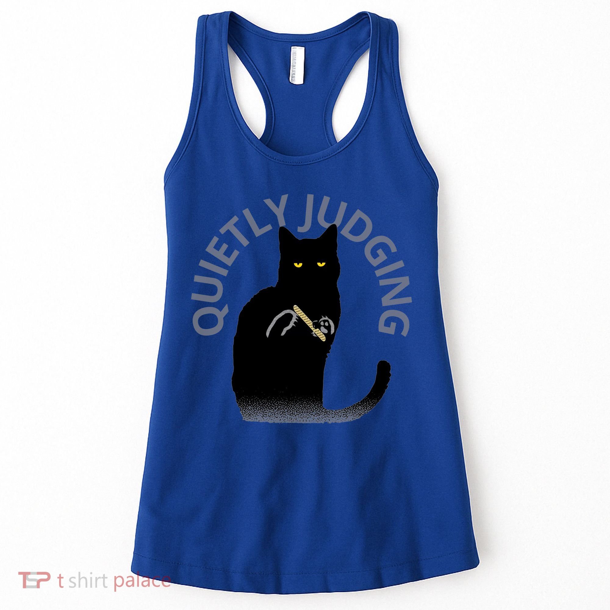 Quietly Judging Cat Funny Women's Tank Top