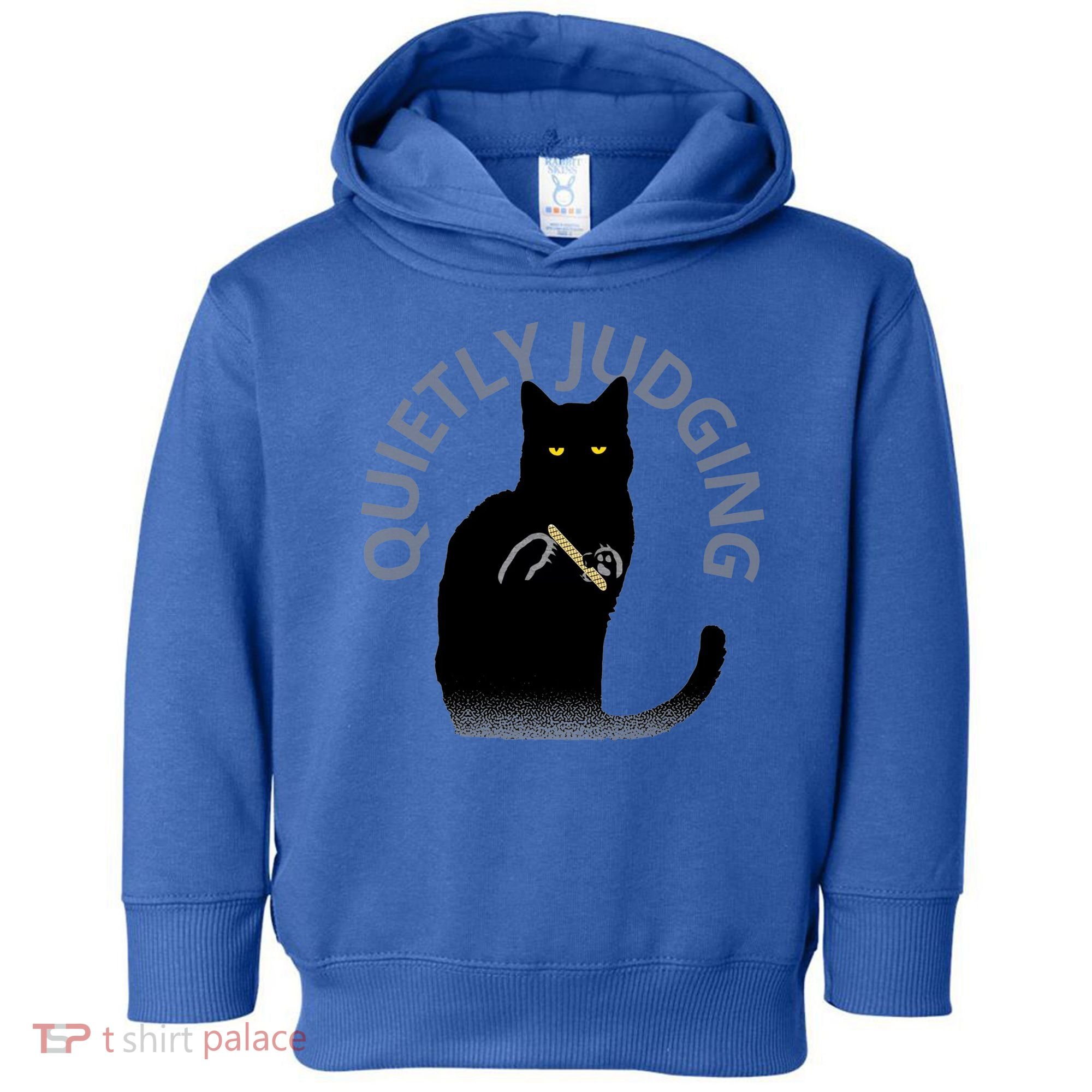 Quietly Judging Cat Funny Toddler Hoodie