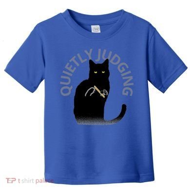 Quietly Judging Cat Funny Toddler T-Shirt