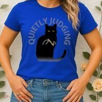 Quietly Judging Cat Funny Women's T-Shirt thumb 2