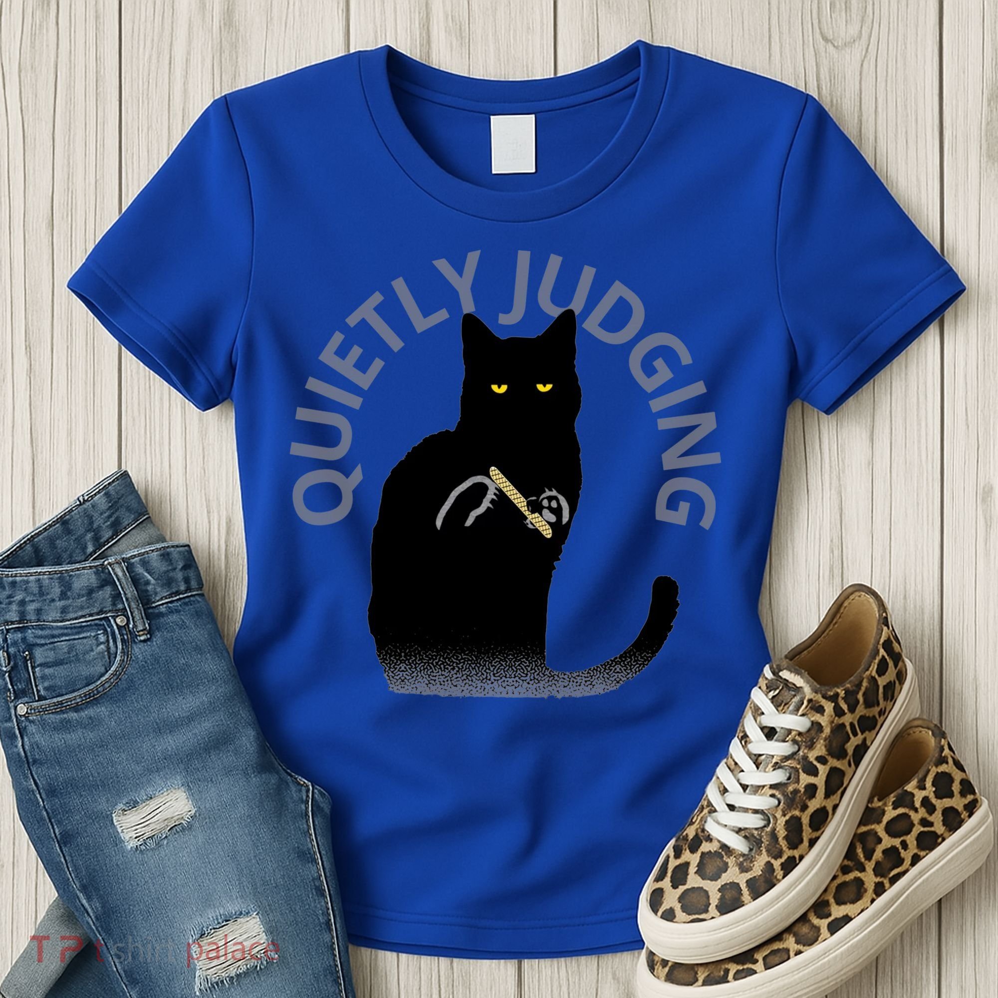 Quietly Judging Cat Funny Women's T-Shirt