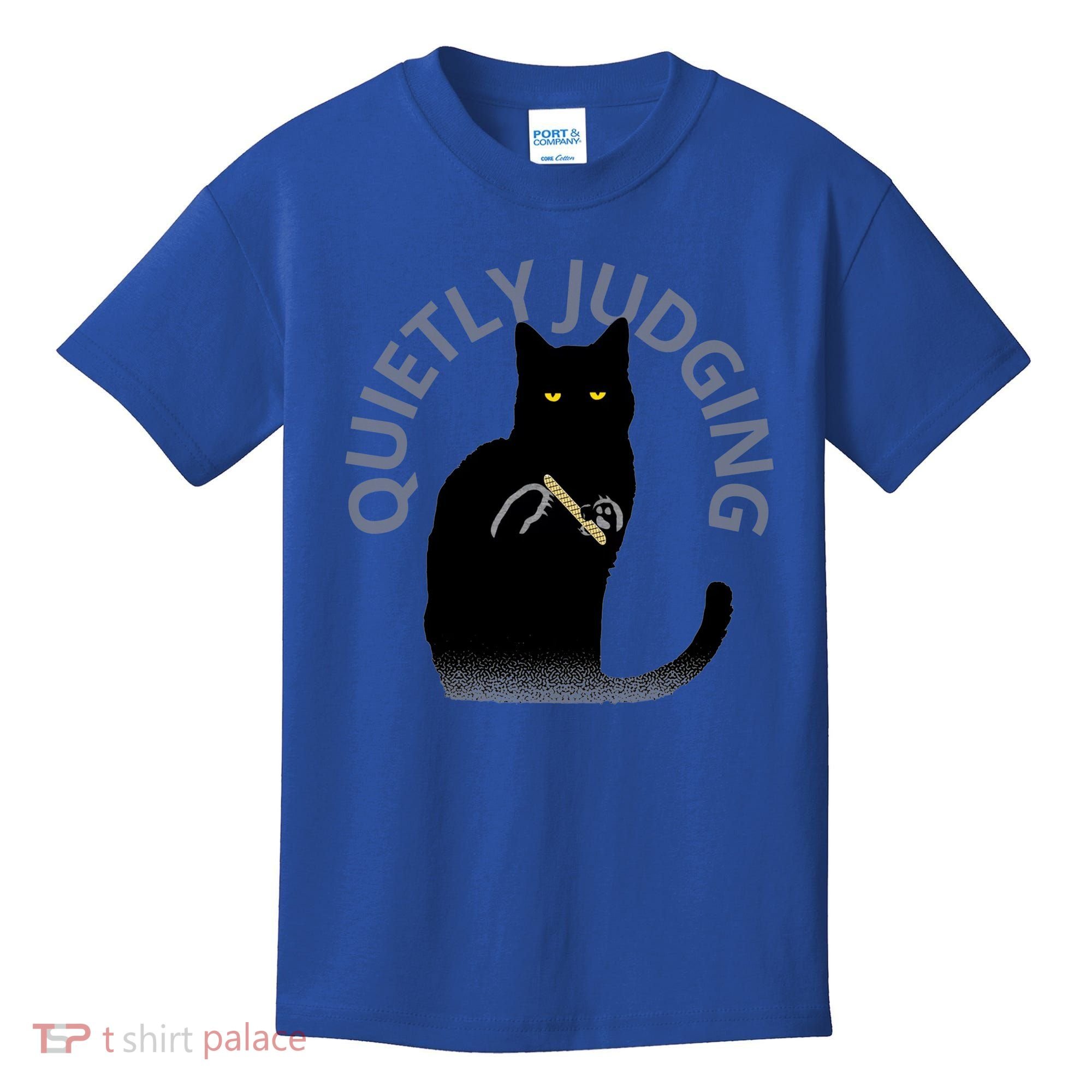 Quietly Judging Cat Funny Kids T-Shirt