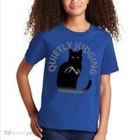 Quietly Judging Cat Funny Kids T-Shirt thumb 2
