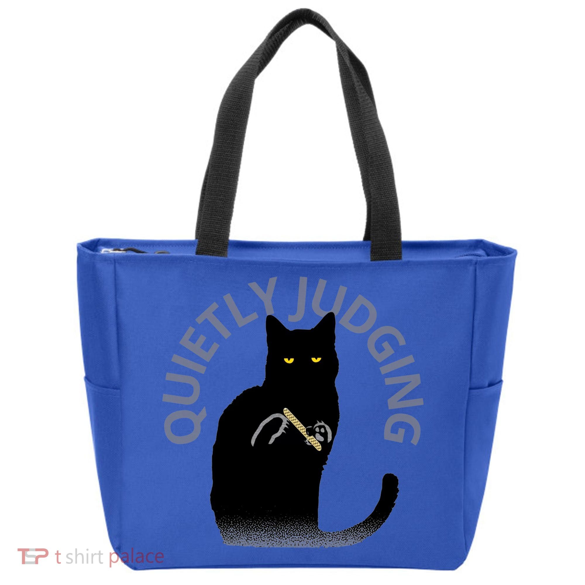 Quietly Judging Cat Funny Tote Bag