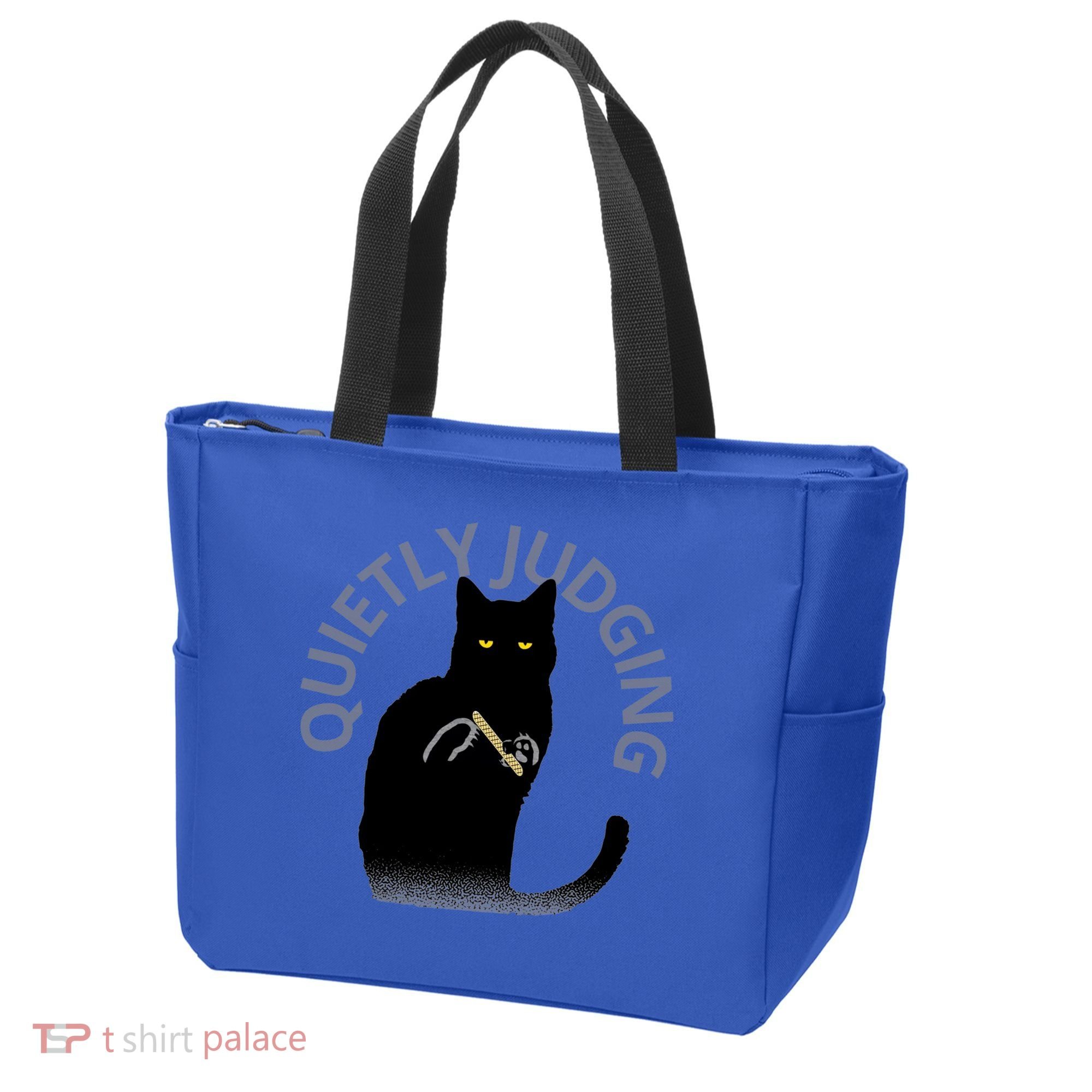 Quietly Judging Cat Funny Tote Bag