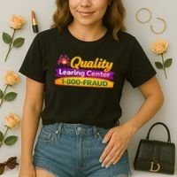 Quality Learing Center 1-800-Fraud  Comfort Colors Boxy T-Shirt thumb 2
