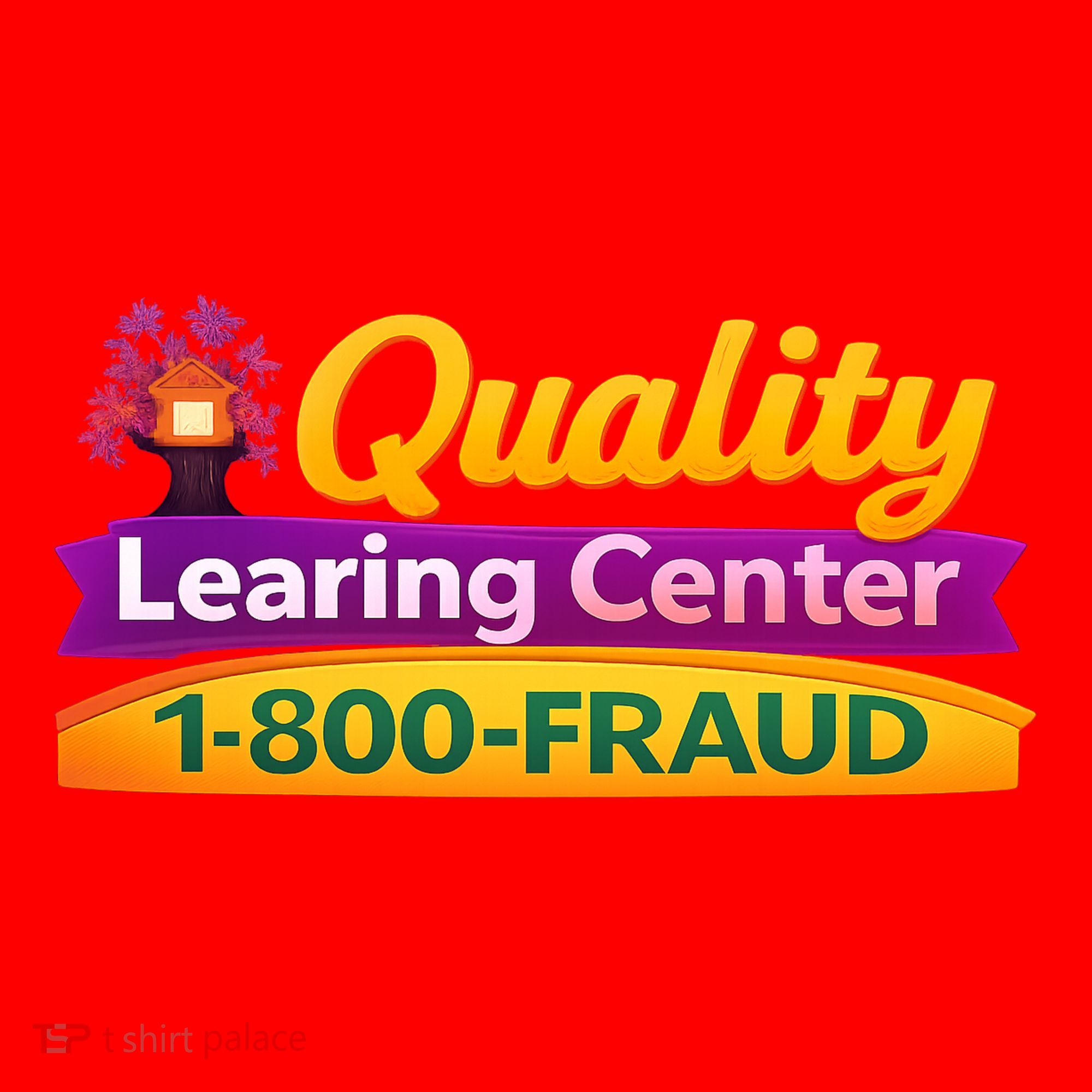 Quality Learing Center 1-800-Fraud  Santa Hat
