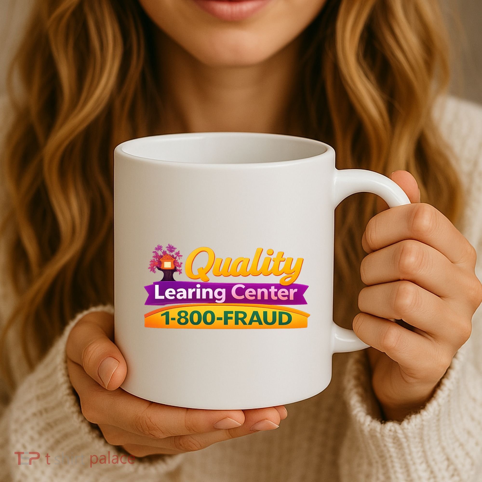 Quality Learing Center 1-800-Fraud  Coffee Mug