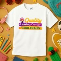 Quality Learing Center 1-800-Fraud  Kids T-Shirt thumb 3