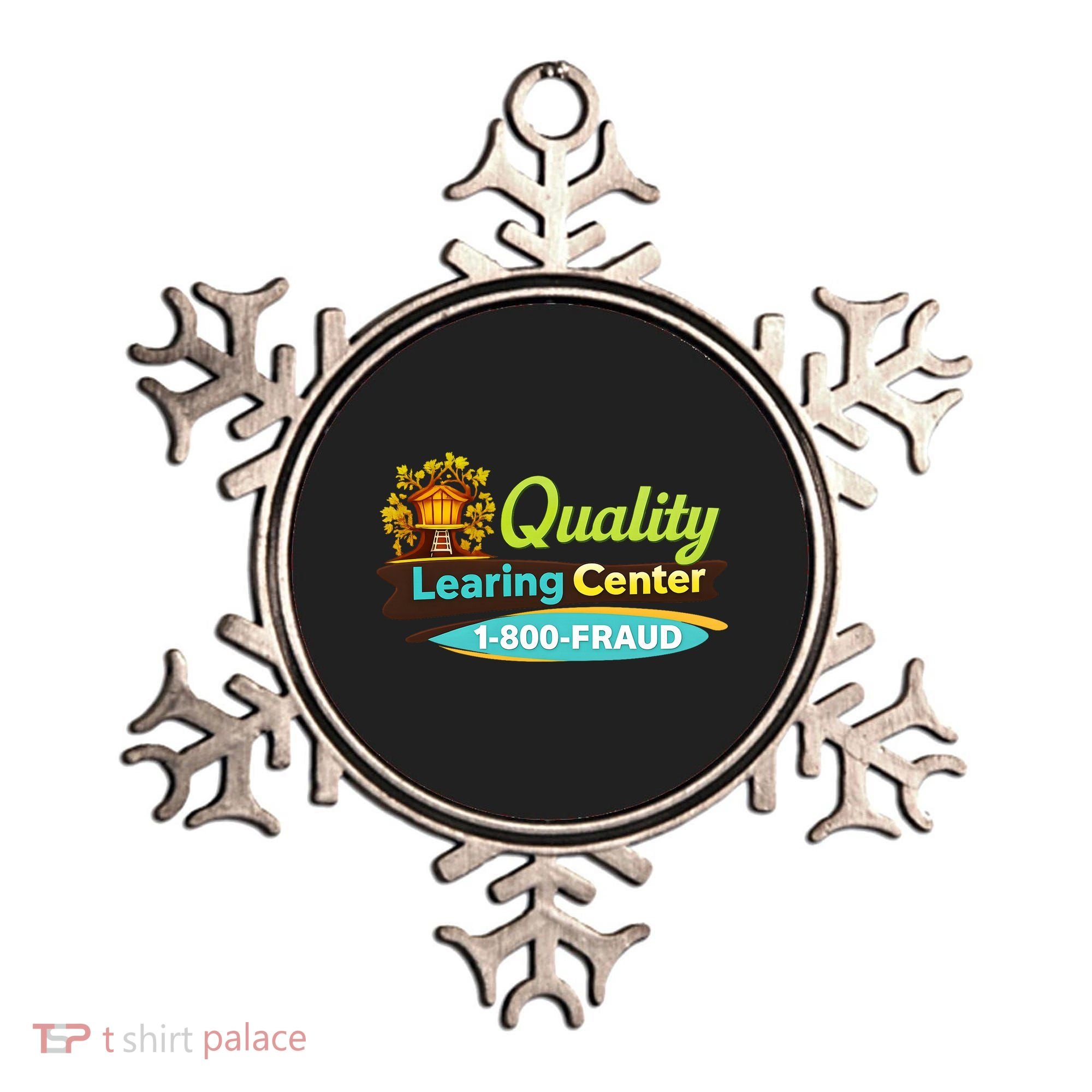 Quality Learing Center Logo Funny Republican Humor Childcare Ornament