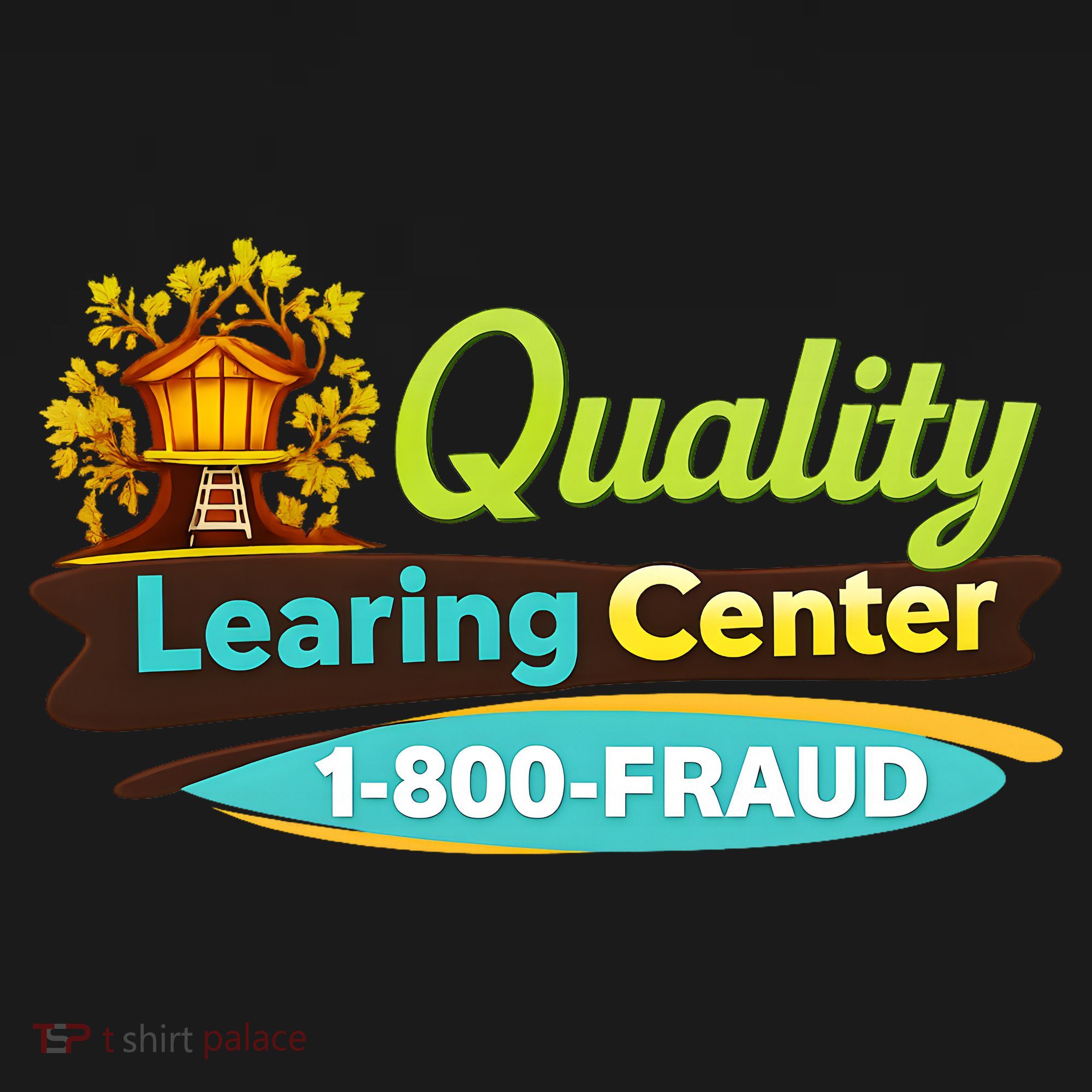 Quality Learing Center Logo Funny Republican Humor Childcare Women's Tank Top