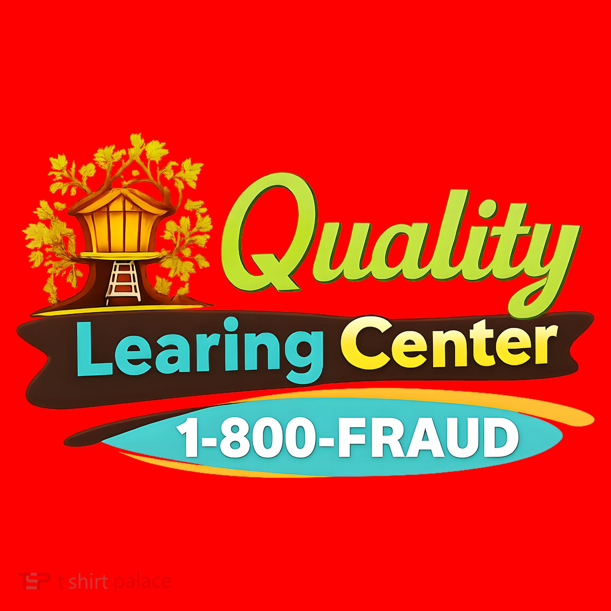 Quality Learing Center Logo Funny Republican Humor Childcare Santa Hat