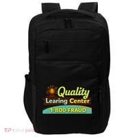 Quality Learing Center Fraud Funny Impact Tech Backpack thumb 0